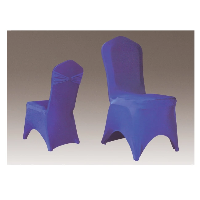 NAVY BLUE SPANDEX PLAIN LYCRA WEDDING CHAIR COVER FOR BANQUET CEREMONY Y-102 1
