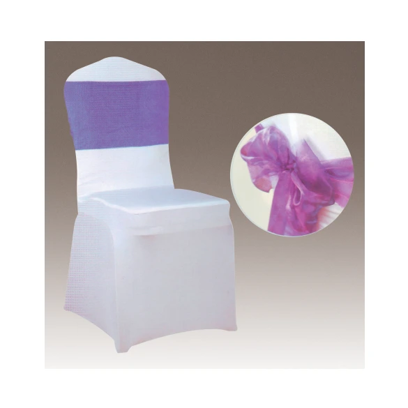 NICE WHITE CHAIR COVERS AND SASHES FOR SALE Y-113 1