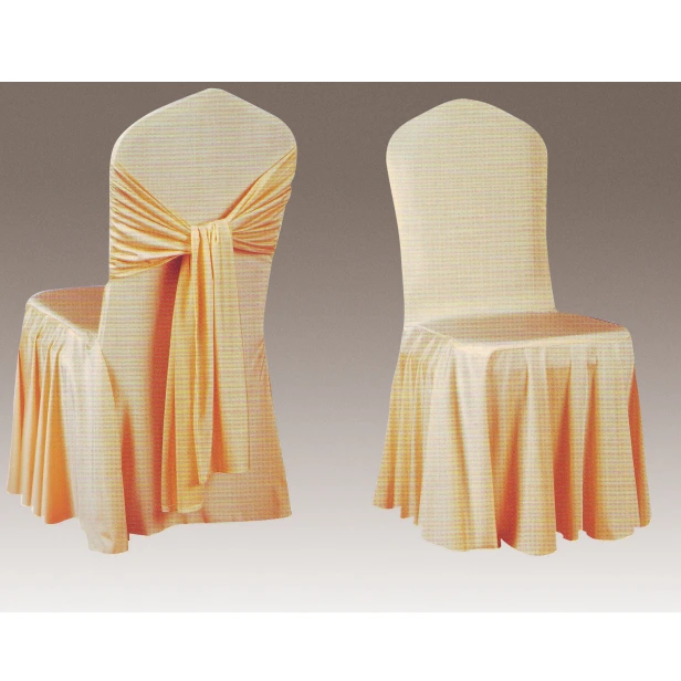 CHEAP RUFFLED WEDDING PARTY CHAIR COVER Y-112 1
