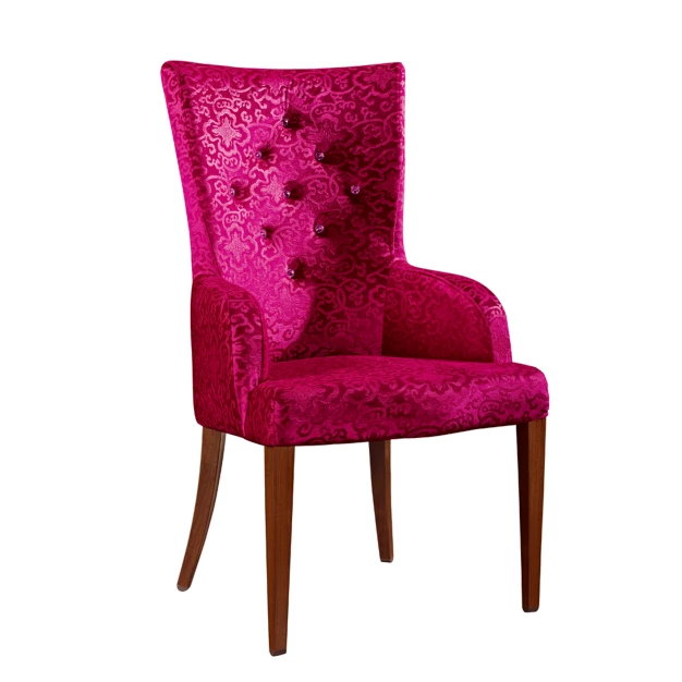 PURPLE VELVET BUTTON DESIGN UPHOLSTERED BANQUET STEEL WOODEN CHAIR  YA-069 1