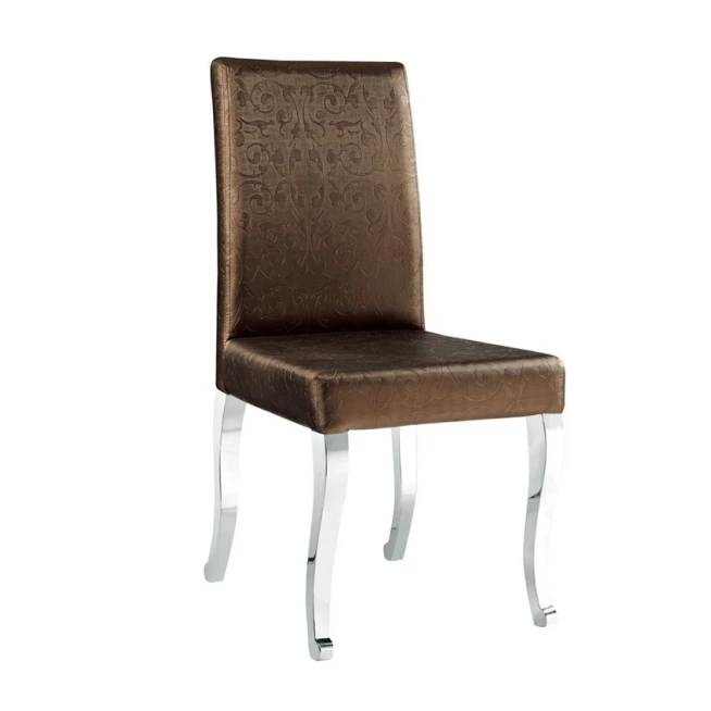 PU LEATHER STAINLESS STEEL CHAIR  YA-080 1