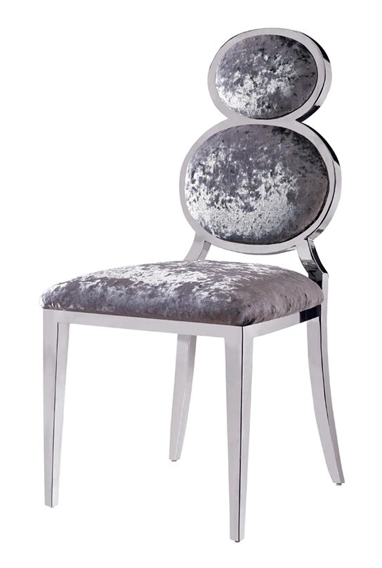 SPECIAL CUCURBIT BACK DESIGN STAINLESS STEEL CHAIR YA-086 1