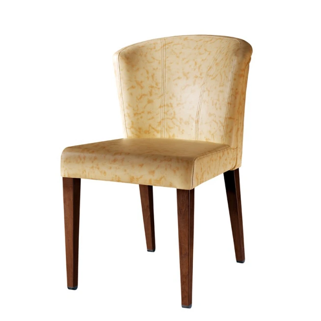 CAFETERIA CHAIR LEATHER STEEL IMITATION WOOD CHAIR YA-093 1