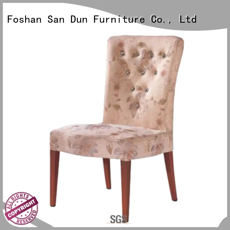 San Dun ladder back wooden chair with fabric seat furniture hotel 1