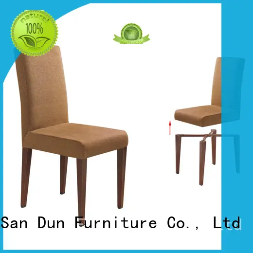 black wooden chair with fabric seat dinner dining San Dun 1