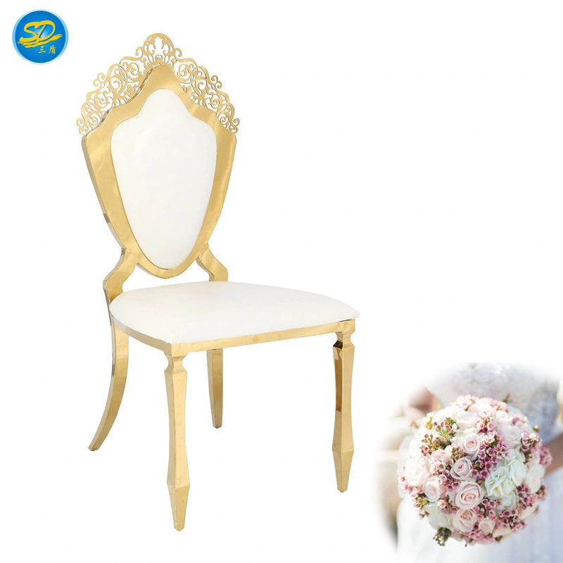 HOTEL LUXURY PARTY STAINLESS STEEL QUEEN CHAIR YS-007 1