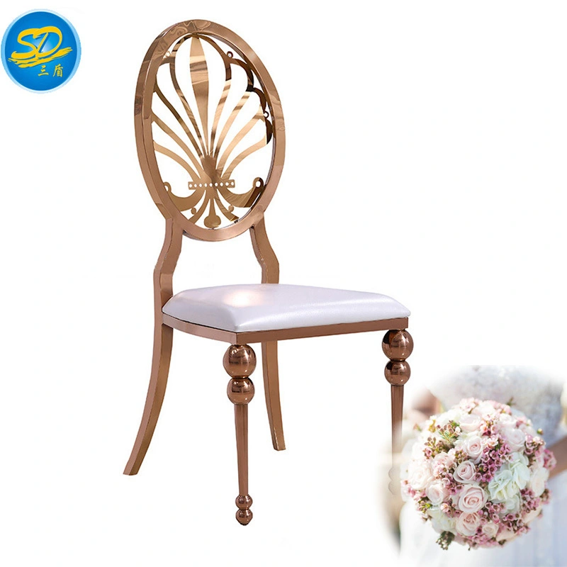 ROSE GOLD PAINTING STAINLESS STEEL WEDDING EVENT PARTY CHAIR YS-023 1