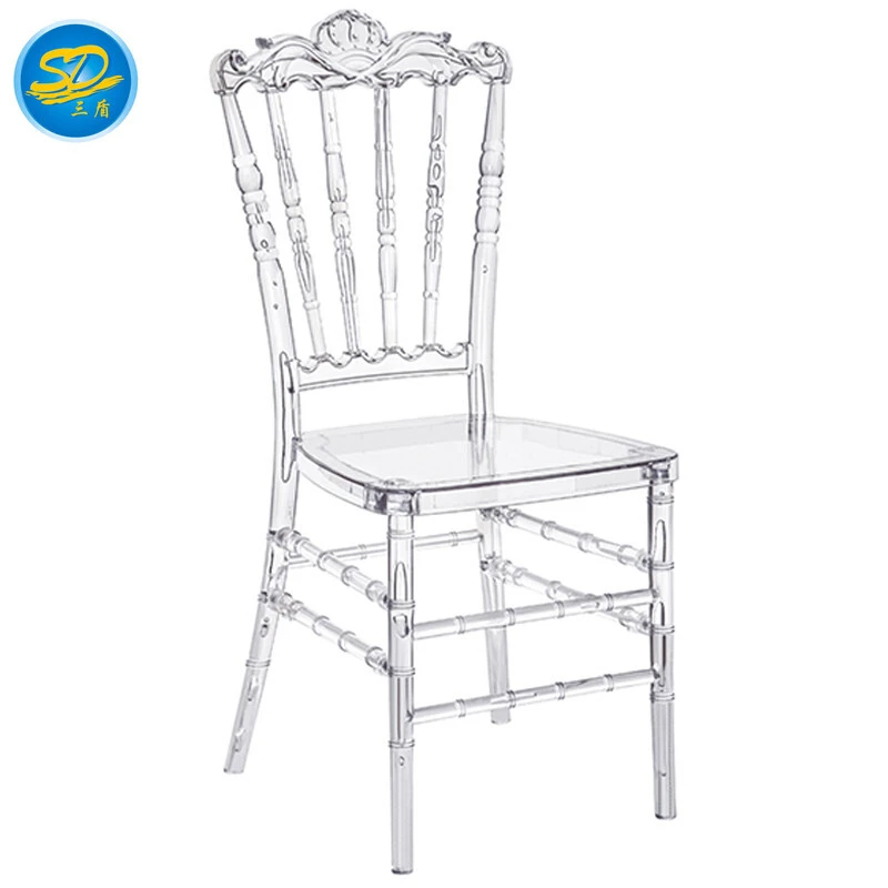 RESIN ROYAL WEDDING CHAIR CROWN PARTY STACKING CHAIR YRC-004 1