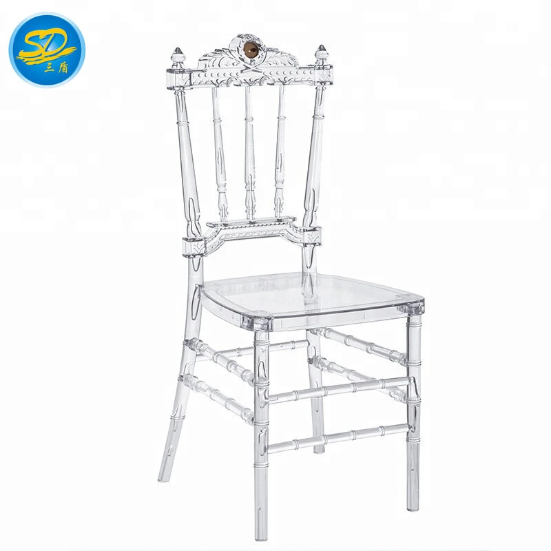 CLEAR CRYSTAL CHAIR LUXURY PARTY RESIN NAPOLEON CHAIR YRC-011 1