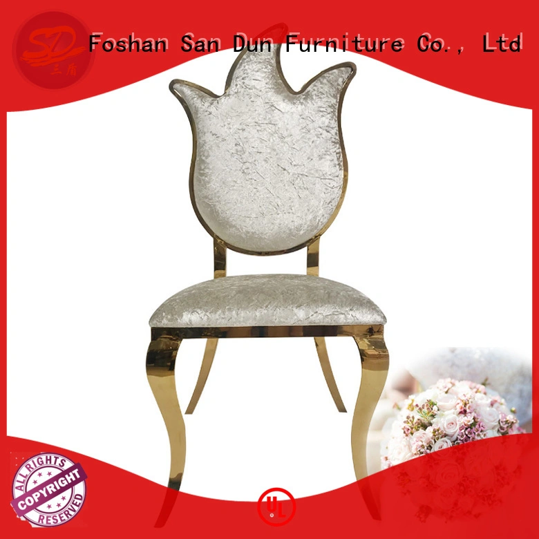 San Dun classic gold metal chair manufacturer for restaurant 1