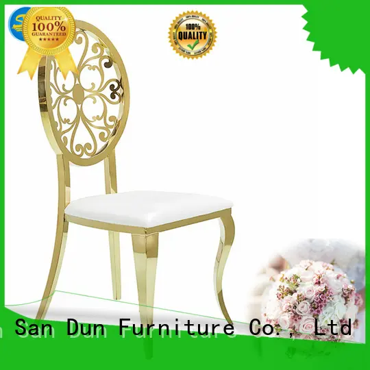 San Dun quality gold metal chair online for hotel 1