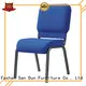 Navy Blue Upholstered Steel Stacking Church Chair YE-057 1