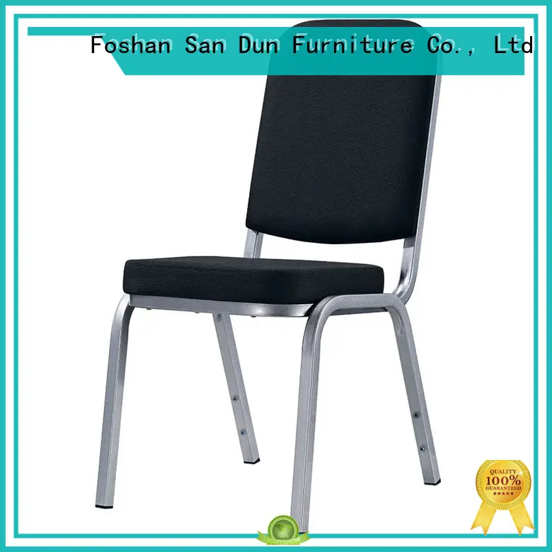 Black Upholstered Hotel Meeting Room Aluminum Chair YD-1024 1