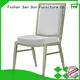 Pure White Aluminum Stacking Chair #YD-1026 1