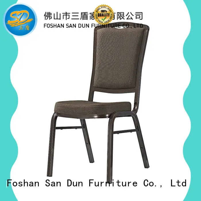 Strong Aluminum Farme Fabric Upholstered Banquet Restaurant Stacking Chair 1