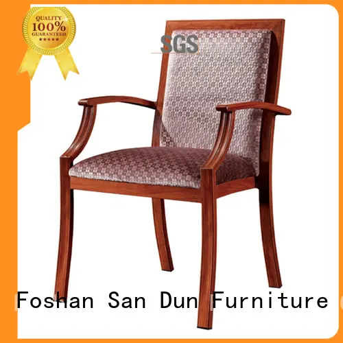 WOOD ARM CHAIR RESTAURANT CAFETERIA METAL WOODEN CHAIR #YA-1052 1
