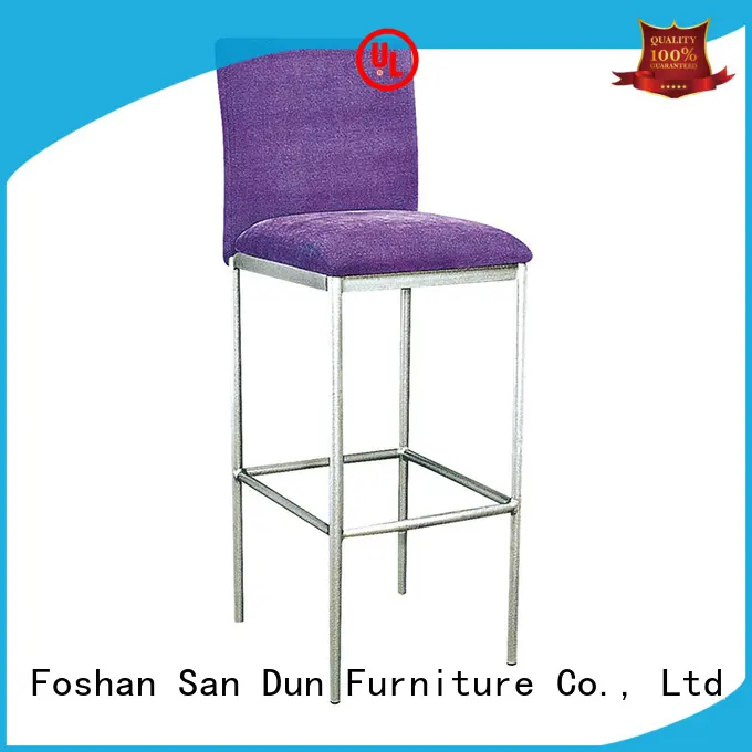 SILVER PAINTING COLOR FABRIC UPHOLSTERED STEEL BAR STOOL #YA-066 1