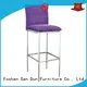 SILVER PAINTING COLOR FABRIC UPHOLSTERED STEEL BAR STOOL #YA-066 1