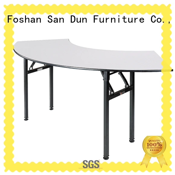Cresent Folding Table Banquet  Meeting Wooden Table  YF-003A 1