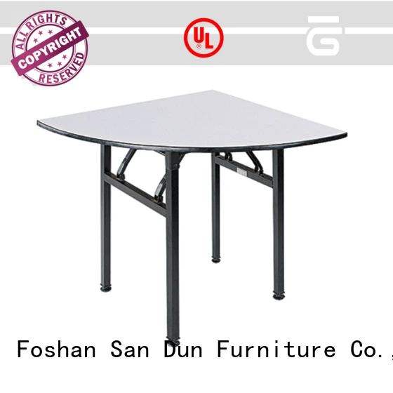 Quarter-Moon Folding PVC Table Banquet Event Party Table YF-005 1