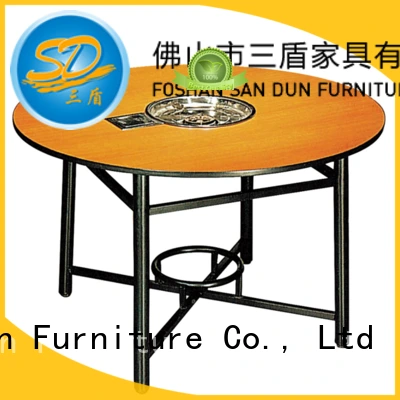 Round Laminate  Hot Pot Table  Restaurant Table YF-017 1