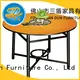 Round Laminate  Hot Pot Table  Restaurant Table YF-017 1