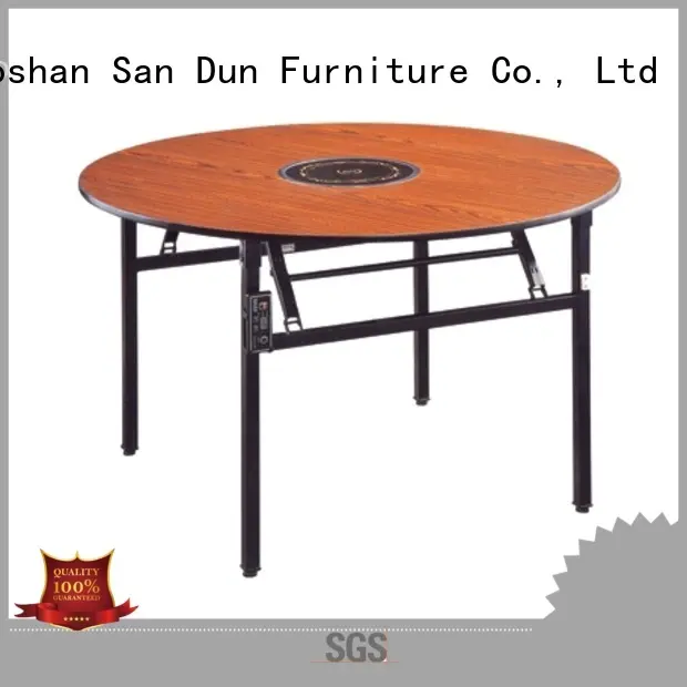 Round  Hot Pot Table Laminate  Folding  Restaurant Table YF-018 1