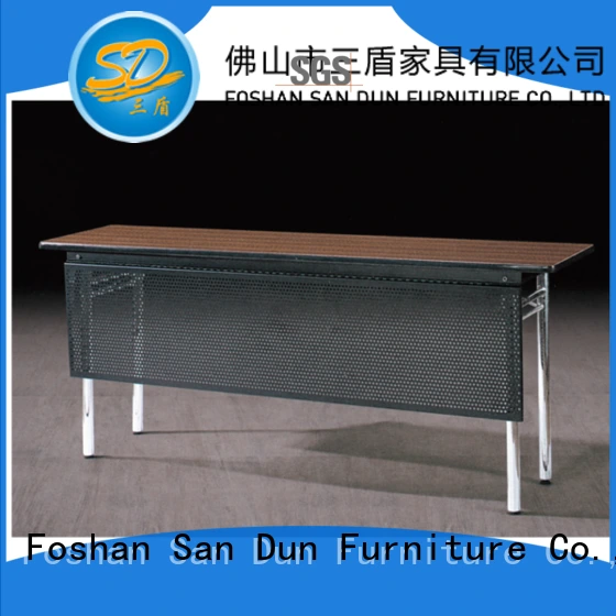 Meeting Training Table Metal Plate Stainless Steel Legs Folding Table For  Conference YF-088 1