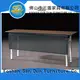 Meeting Training Table Metal Plate Stainless Steel Legs Folding Table For  Conference YF-088 1