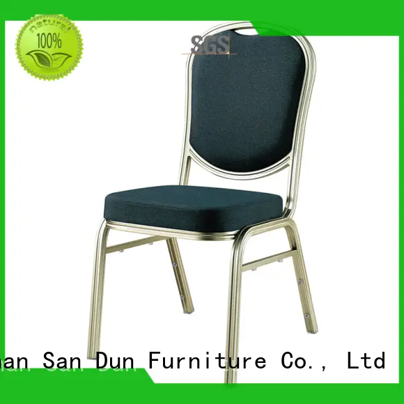 San Dun elegant aluminum dining chairs from China for party hall 1
