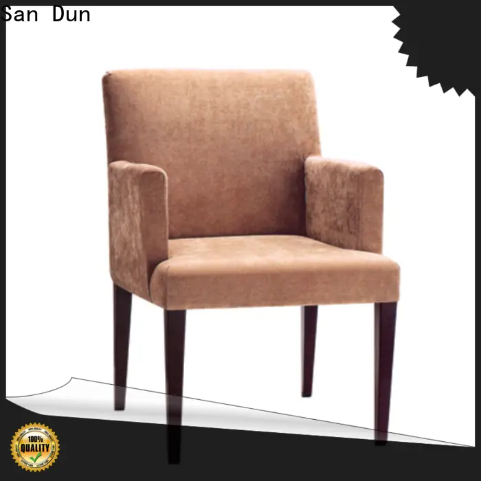 factory price wood and upholstered dining chairs suppliers for hotel 1