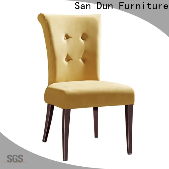 San Dun popular wooden chair with fabric seat supply for sale 1