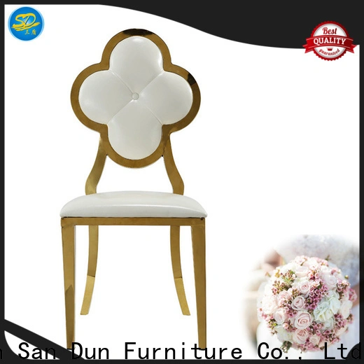 San Dun eco-friendly gold metal chair factory direct supply bulk buy 1