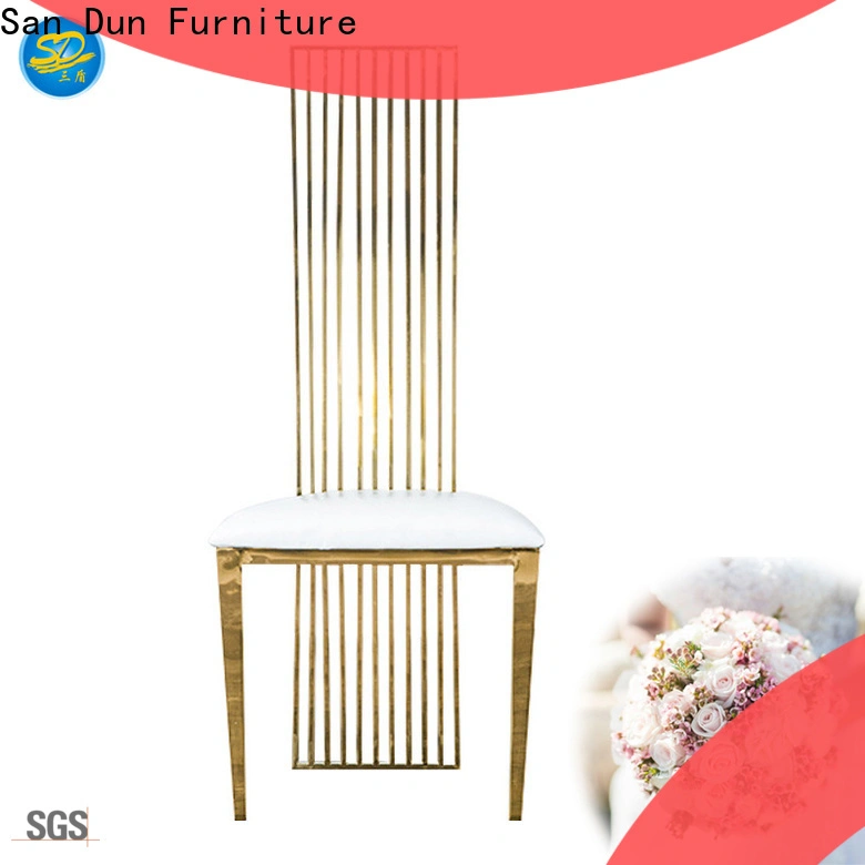 San Dun hot-sale dining chairs with stainless steel legs best manufacturer for hotel 1
