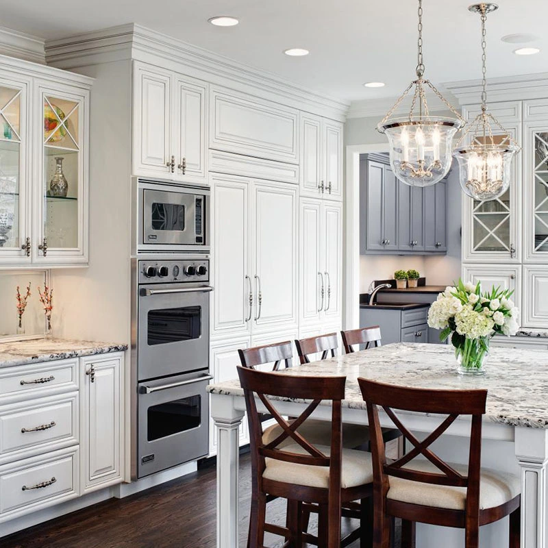 Luxury Cuisine Cabinets Design Solid Wood Kitchen Cabinets 1
