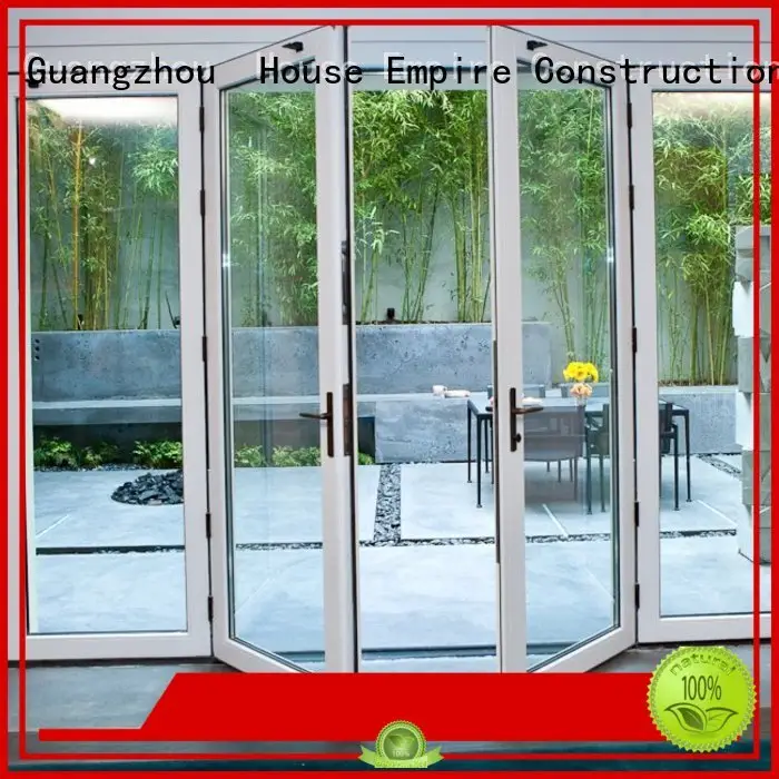 aluminium folding door frame colorful aluminium door customized company 1