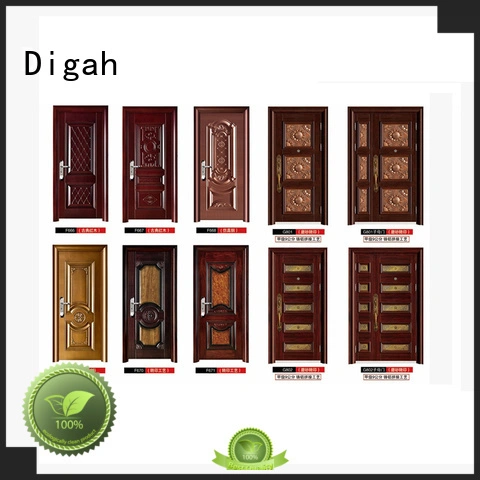 Digah Brand swing pvc finished steel doors for sale Finished 1