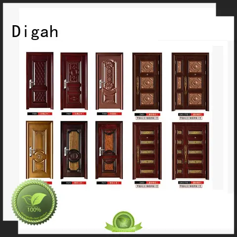 Digah Brand swing pvc finished steel doors for sale Finished 1