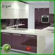 lacquer 3d black kitchen cabinets steel Digah Brand 1