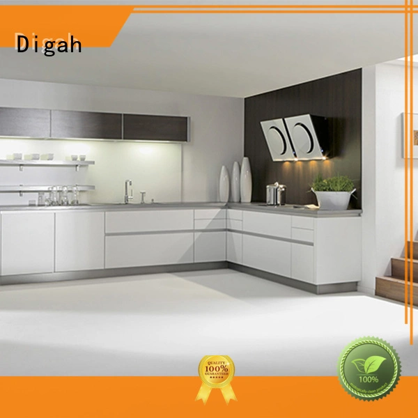 Quality Digah Brand acrylic black kitchen cabinets 1
