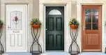 hand veneer carved latest solid wood external doors Digah Brand 2