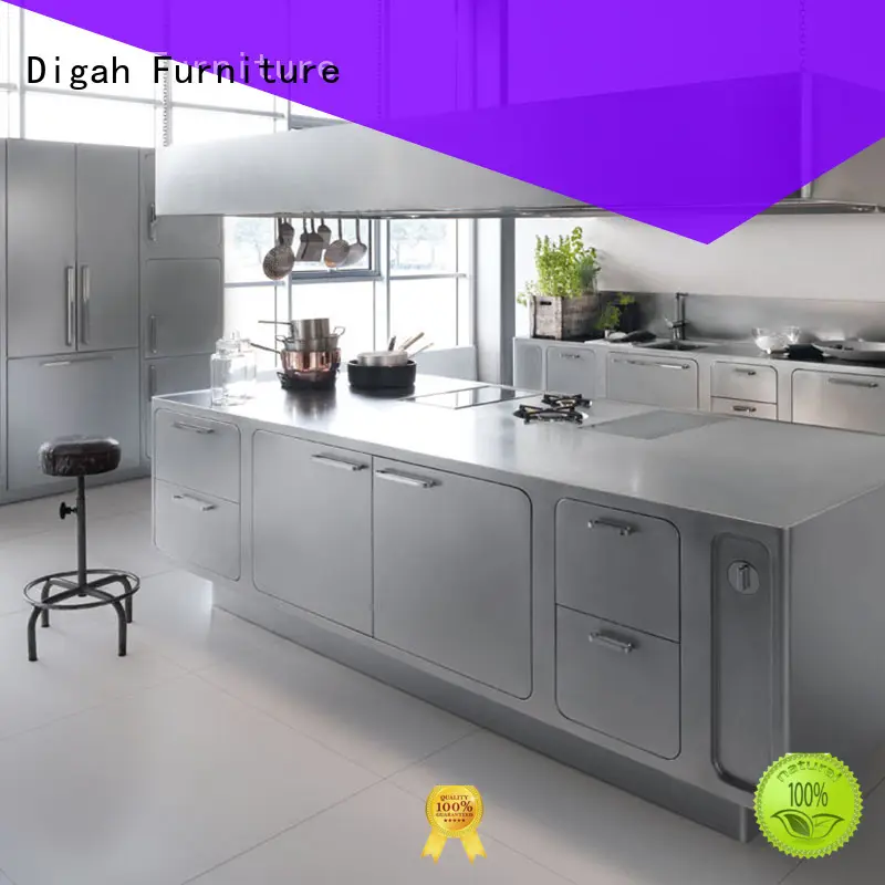 Digah Brand modern black kitchen cabinets newest factory 1