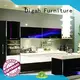 pvc Custom stainless luxury black kitchen cabinets Digah gloss 1