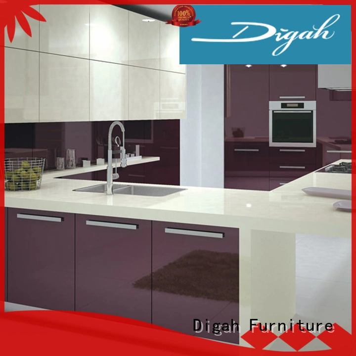 popular luxury solid Digah Brand custom built kitchen cabinets manufacture 1