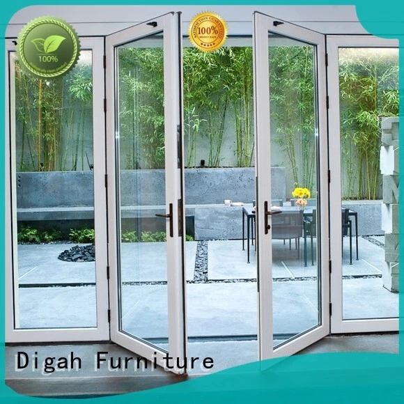 Digah Brand tempered patio aluminium folding door design 1