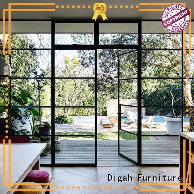 aluminium folding door tempered aluminium door customized company 1