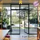 aluminium folding door tempered aluminium door customized company 1