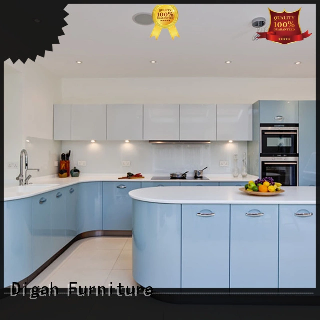 Hot pvc custom built kitchen cabinets customized Digah Brand 1