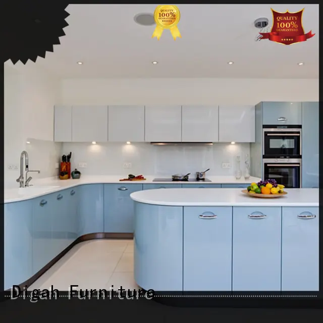 Hot pvc custom built kitchen cabinets customized Digah Brand 1