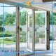 Digah Brand glass swinging frame aluminium folding door folding 1